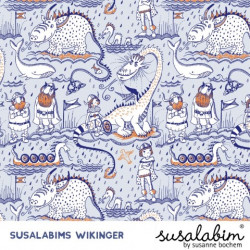 Bio Jersey Lillestoff - Wikinger Drachen